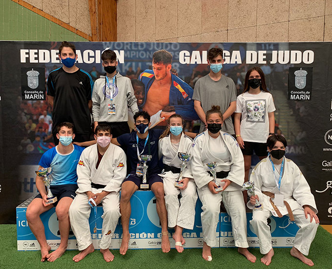 Copa internacional cadete en Marín con judokas del Judo Club Arteixo