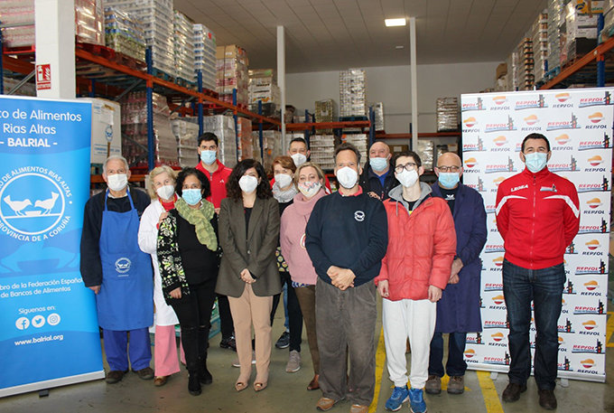Fundación Repsol acciones solidarias con el Banco de Alimentos Rías Altas