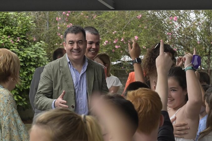 Abegondo. A Coruña.
O conselleiro de Cultura, Educación, FP e Universidades, Román Rodríguez, participa na inauguración da obras do colexio CEIP San Marcos coincidindo co seu 50 aniversario-El Portal de la Infancia