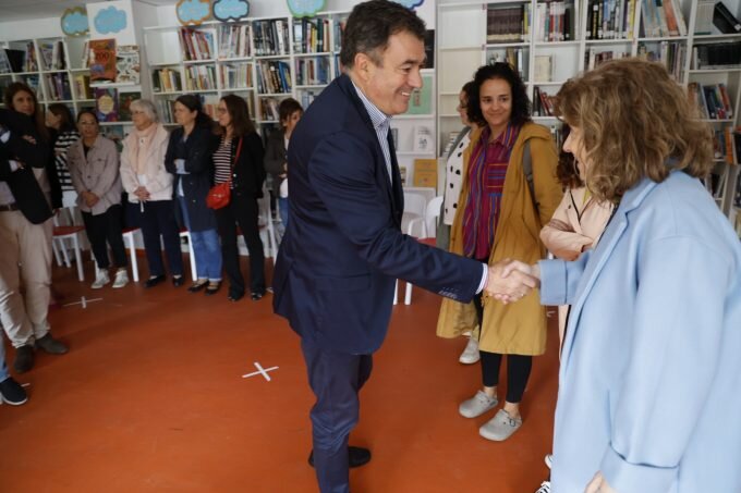 Visita do conselleiro de Educación ao colexio Doutor López Suárez de Friol.