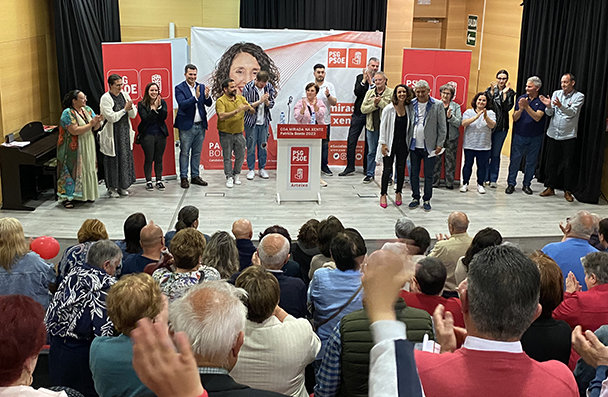 Mitin el PSOE antes del cierre de campaña municipales 2023