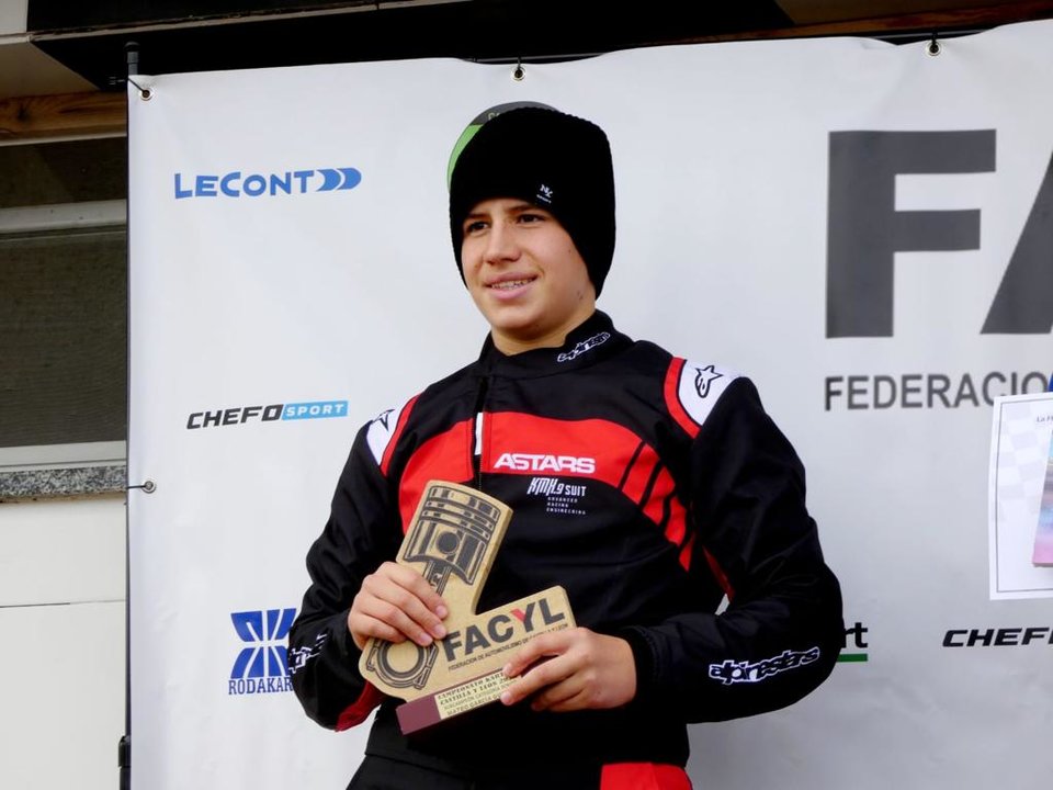Mateo García Guerra, subcampeón en el Campeonato de Castilla y León de Karting 2023.
.
