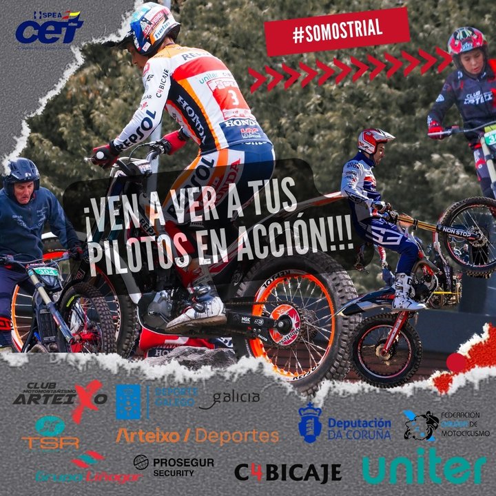 Comienzo del Campeonato de España de Trial en Arteixo.