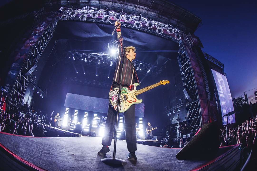 Green Day en su actuación en O Son Do Camiño 2024.