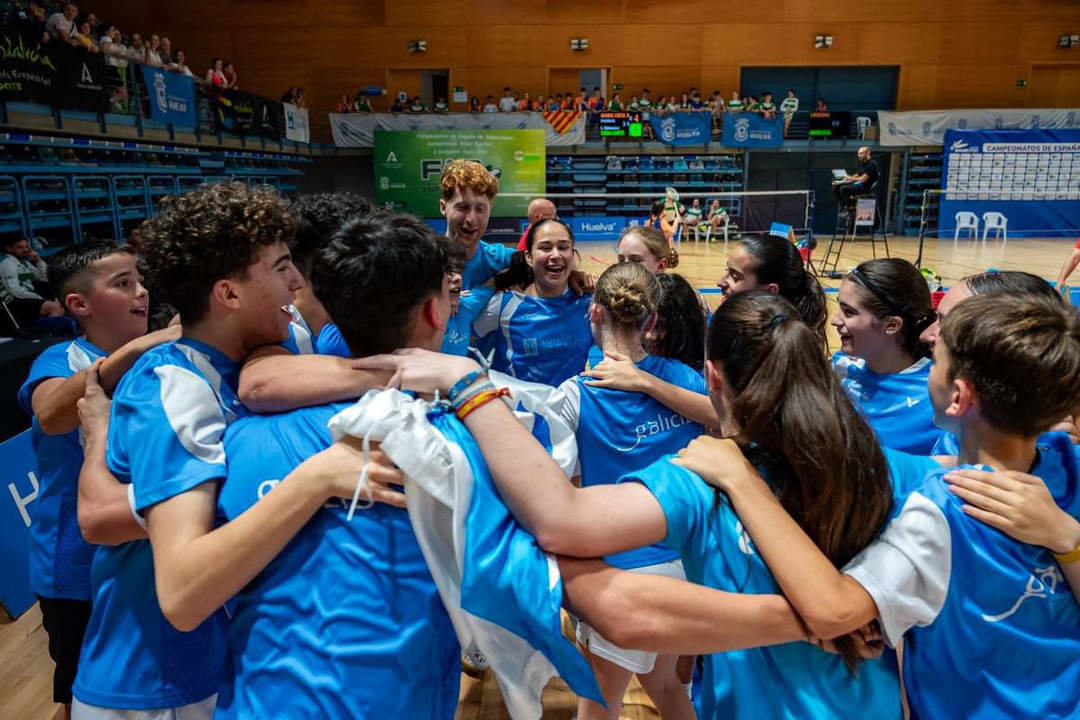 La Selección Gallega Cadete de Bádminton, Campeona de España.