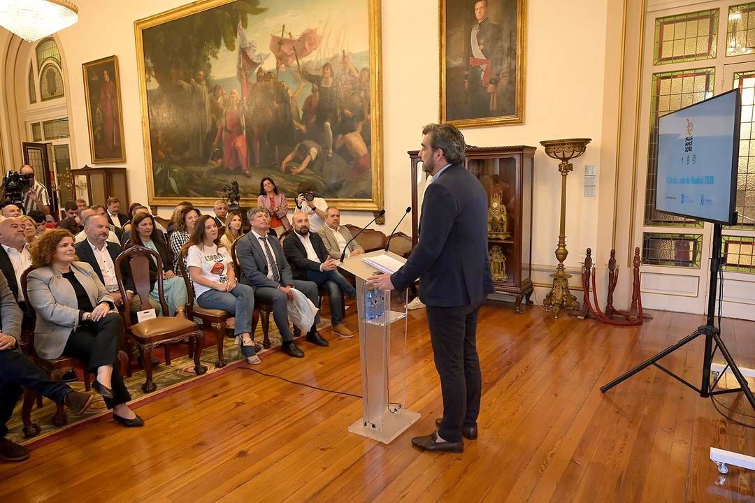 Acto de presentación del proyecto de A Coruña como sede del Mundial de Fútbol 2030.