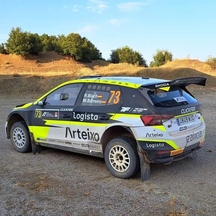 El Škoda Fabia RS Rally2 de Roberto Blach Jr.