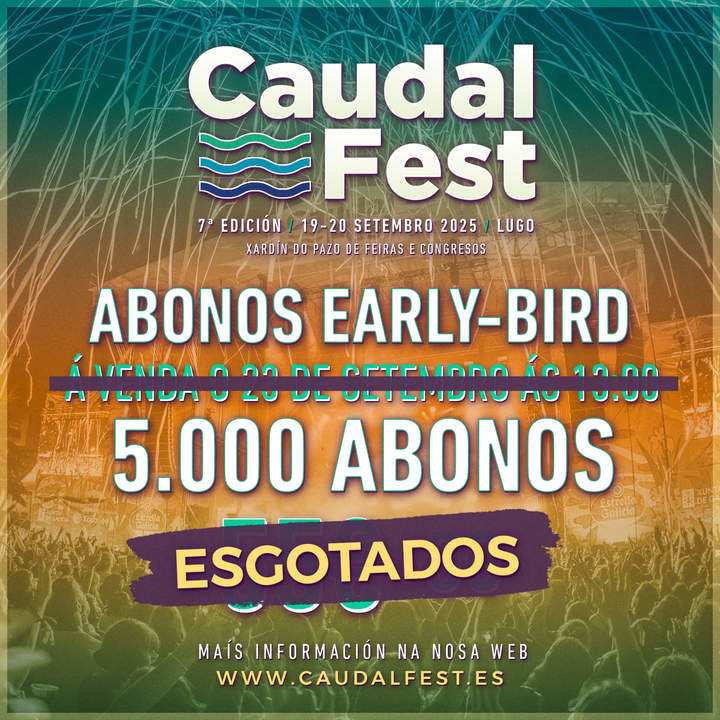 Caudal Fest agota los abonos Early-Bird en dos días.