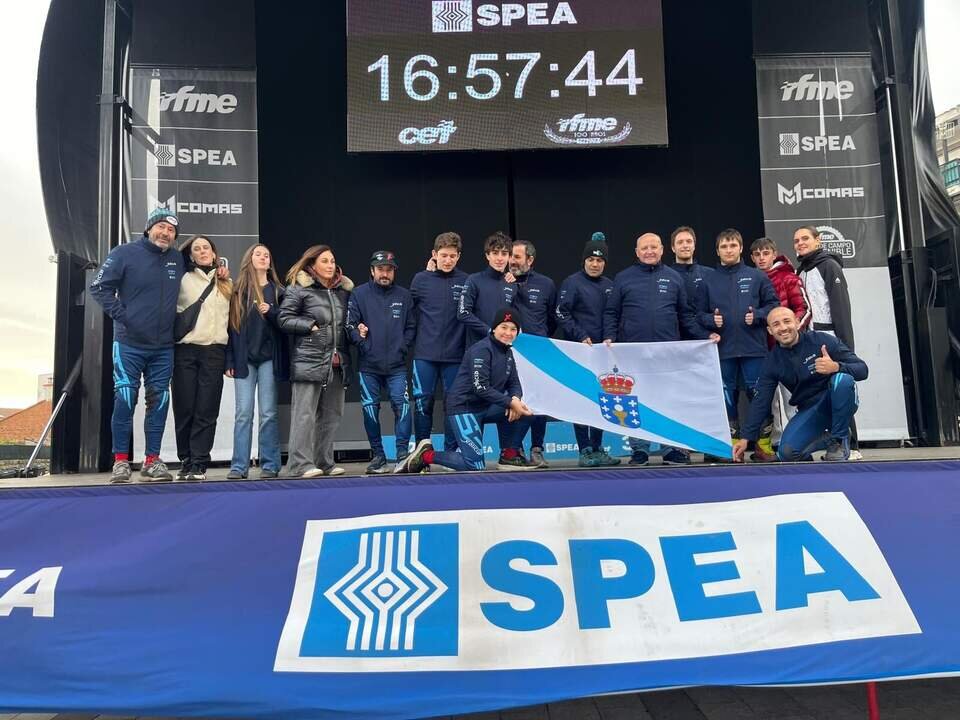 Equipo gallego en el Trial de las Autonomías.