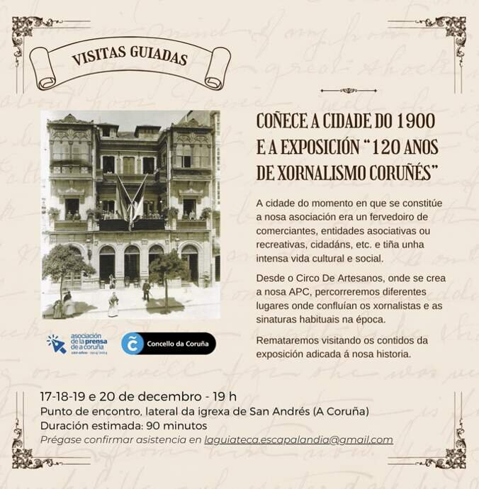 Exposición "120 anos de xornalismo coruñés".