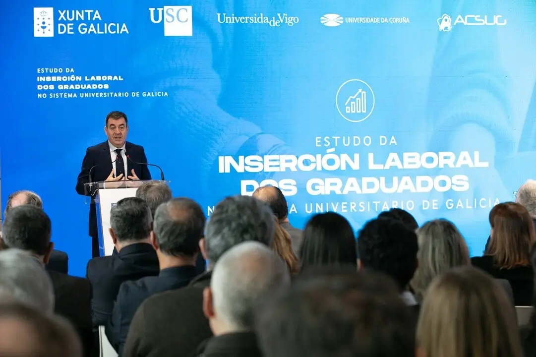 Aumento de la inserción laboral en los universitarios gallegos.