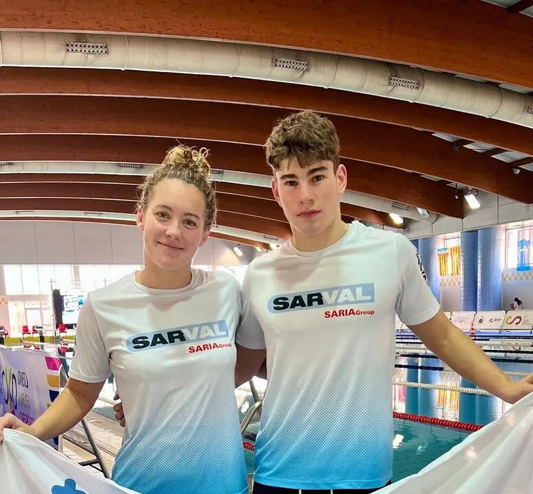 Mateo García y Paula Otero en el Campeonato de España de Larga Distancia.