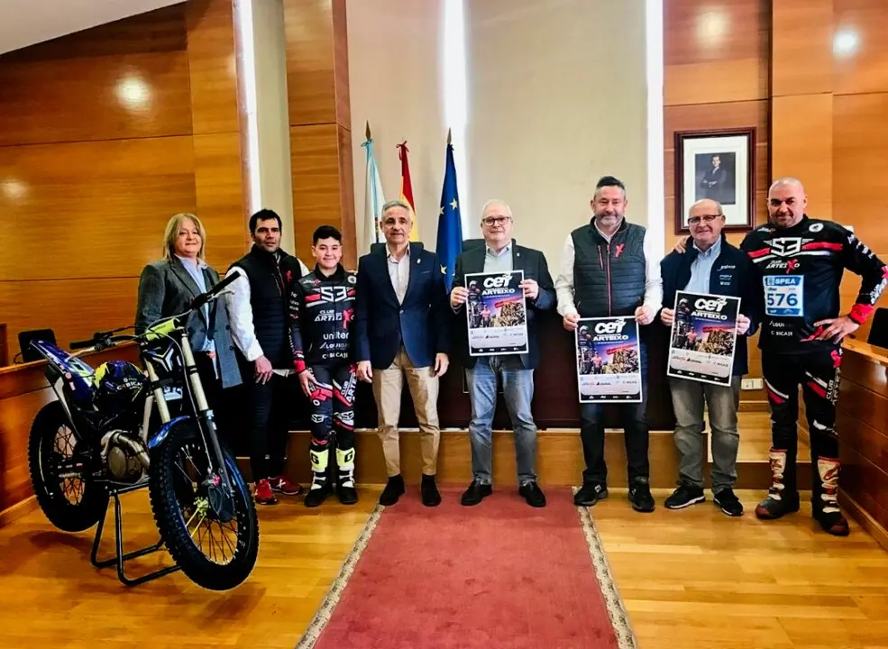 Presentación del Campeonato de España de Trial en Arteixo.